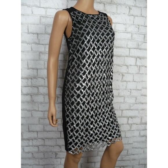$698 DVF Diane von Furstenberg Joylyn White Sequin Cutout Shift Dress XS NWT - Picture 3 of 8